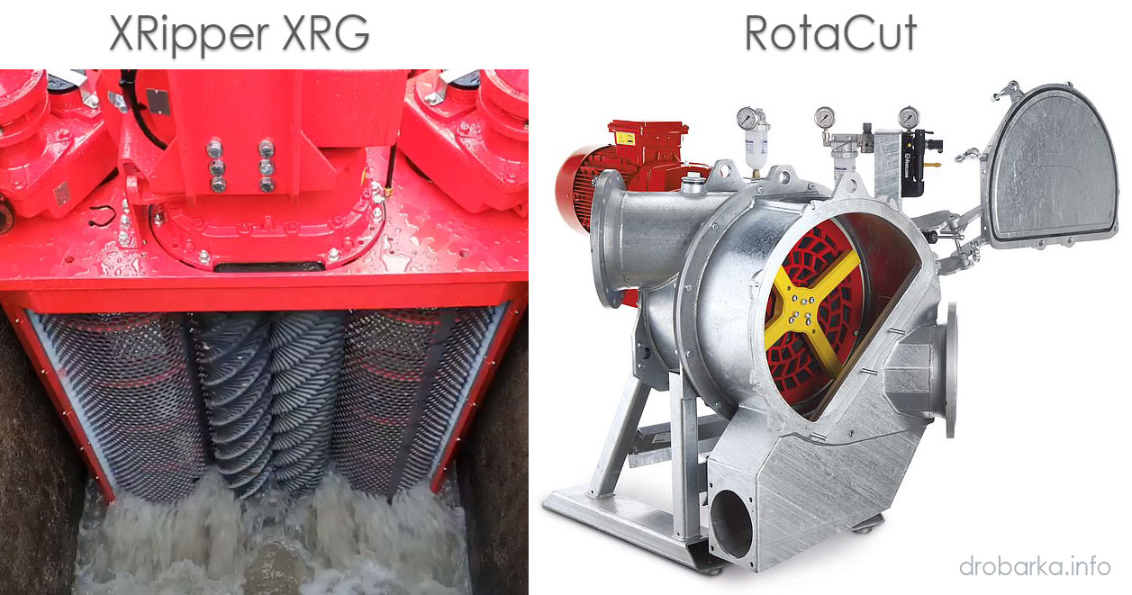 Канализационные дробилка XRipper XRG и проточный измельчитель RotaCut RCX немецкого производителя Vogelsang